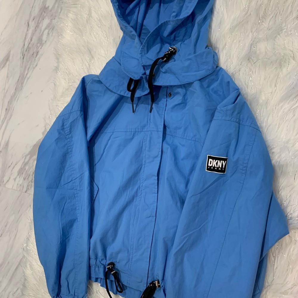 DKNY JEANS Stretch Parachute Jacket, Woman,  ALL ABOARD BLUE - Picture 8 of 11